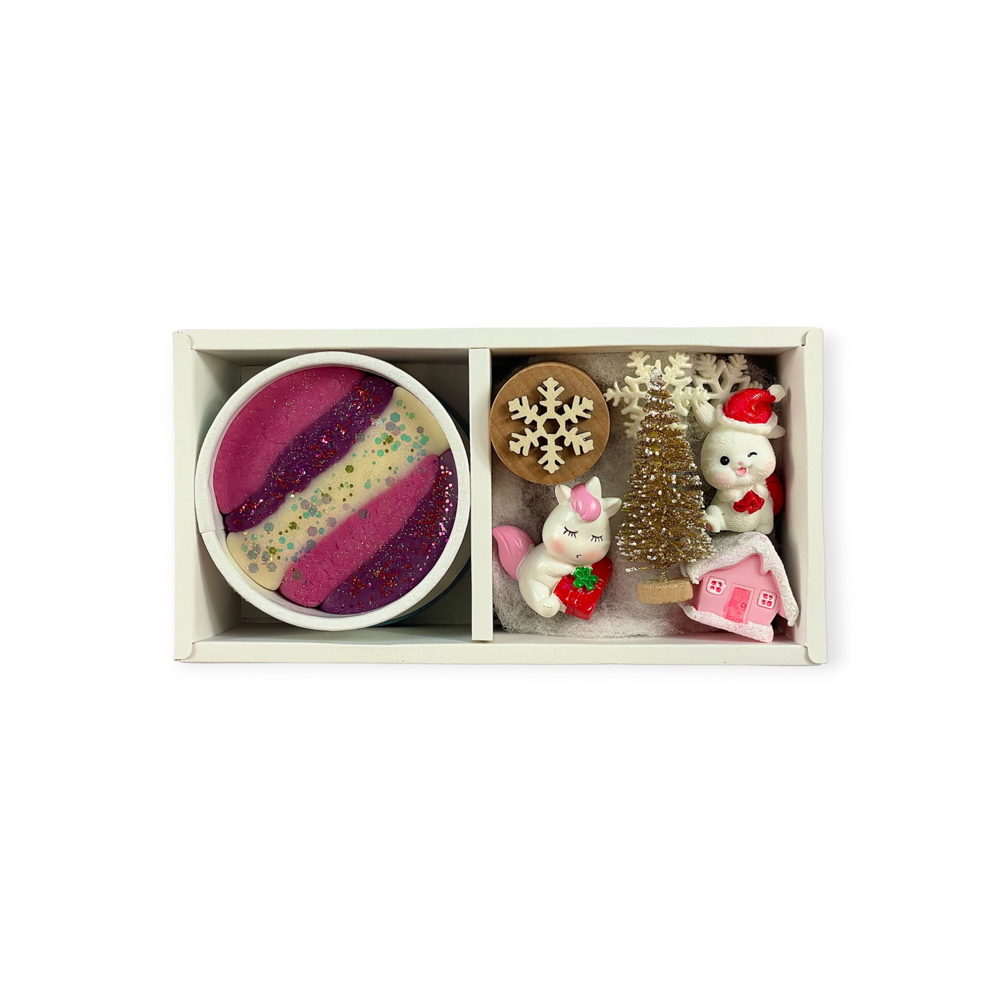 Sugar Plum Unicorn Cup Mini Sensory Dough Kit - Organic & Imaginative