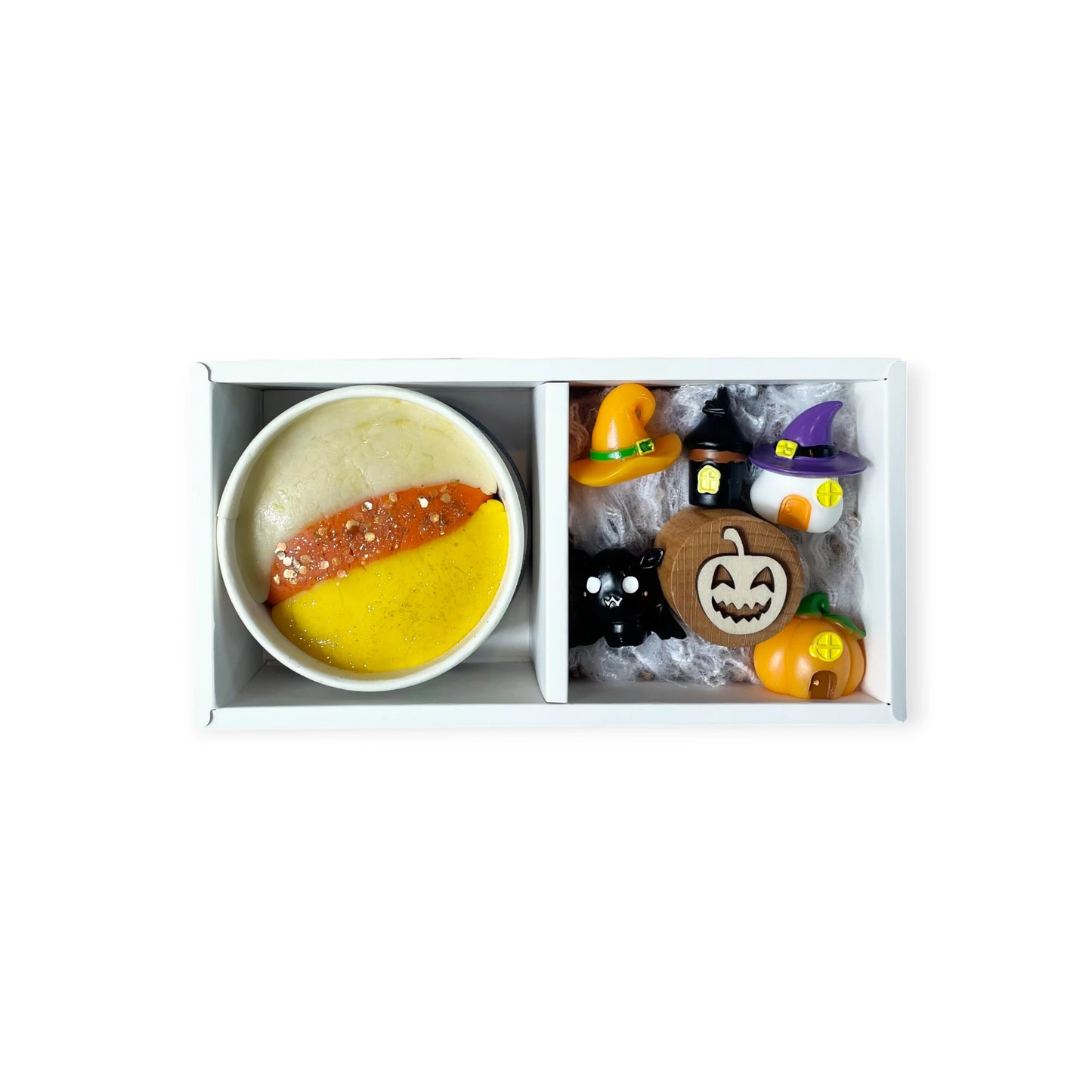 Halloween Candy Corn Mini Sensory Dough Kit: Sweet and Spooky