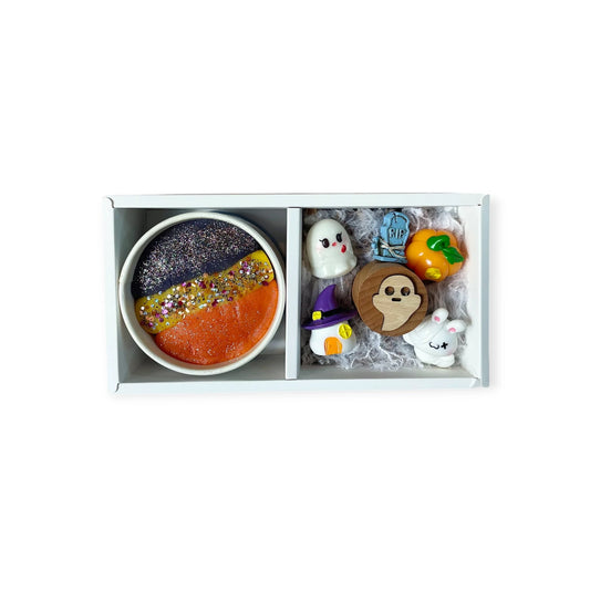 Halloween Spooky Mini Sensory Dough Kit: Sparkly and Spooky Fun