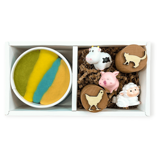 Barnyard Mini Sensory Dough Kit - Organic & Imaginative
