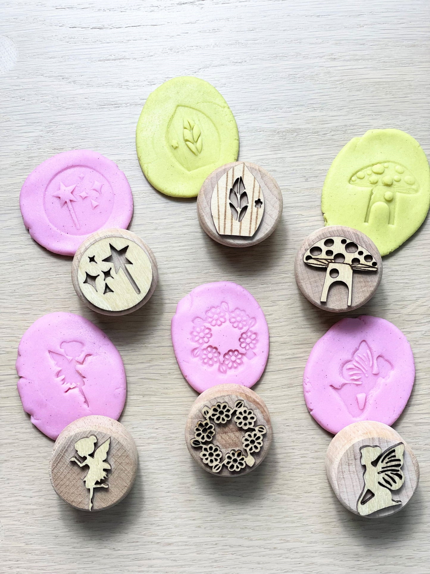Enchanted Imprint: Fairyland Dough Stamps Collection (Set of 6)
