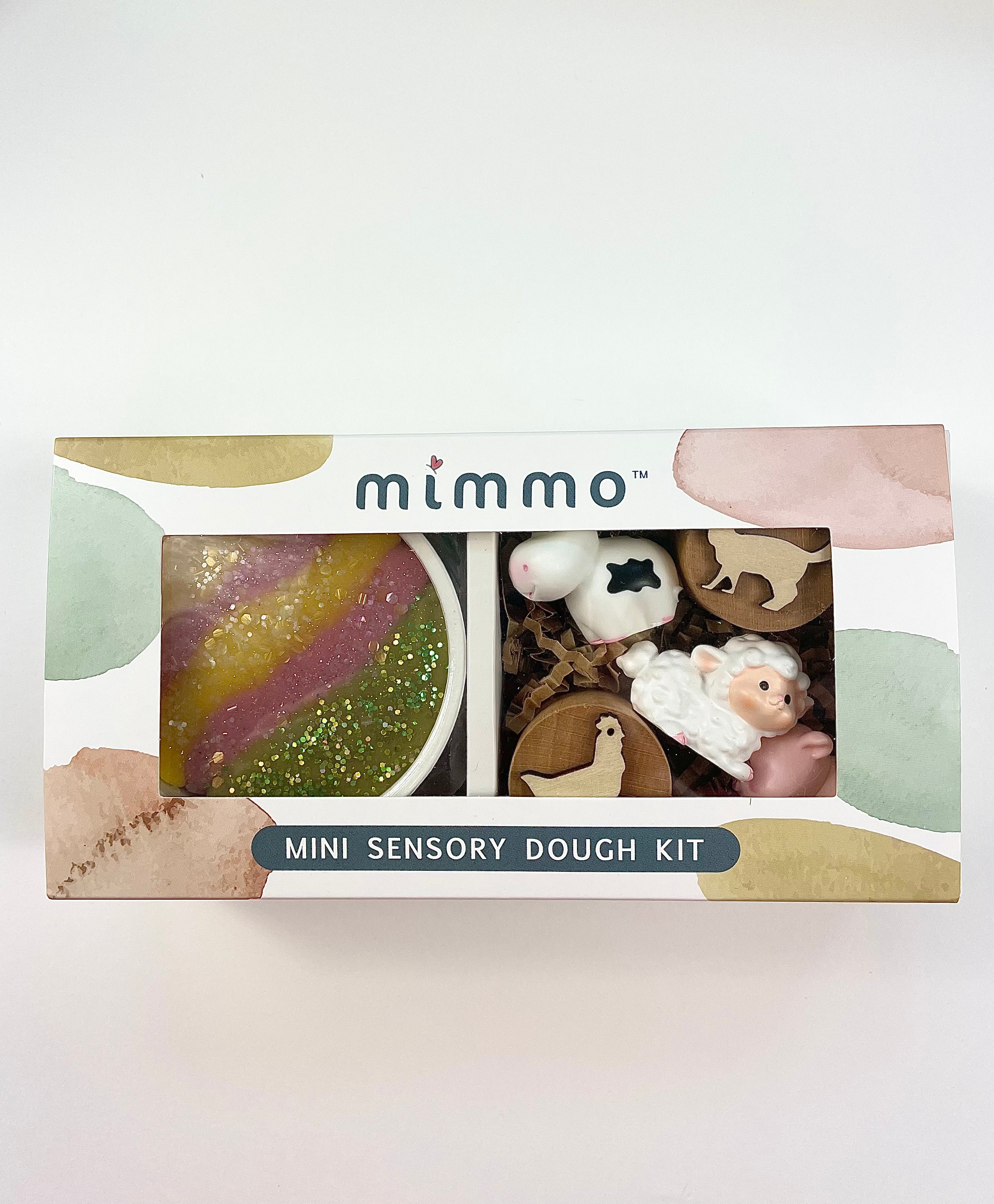 Barnyard Glitter Mini Sensory Dough Kit - Organic & Imaginative